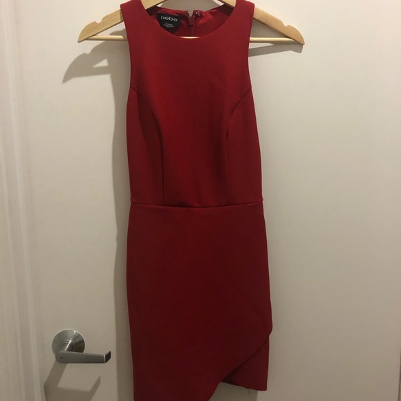 bebe Dresses & Skirts - Fitted red dress! Very flattering, only worn once.